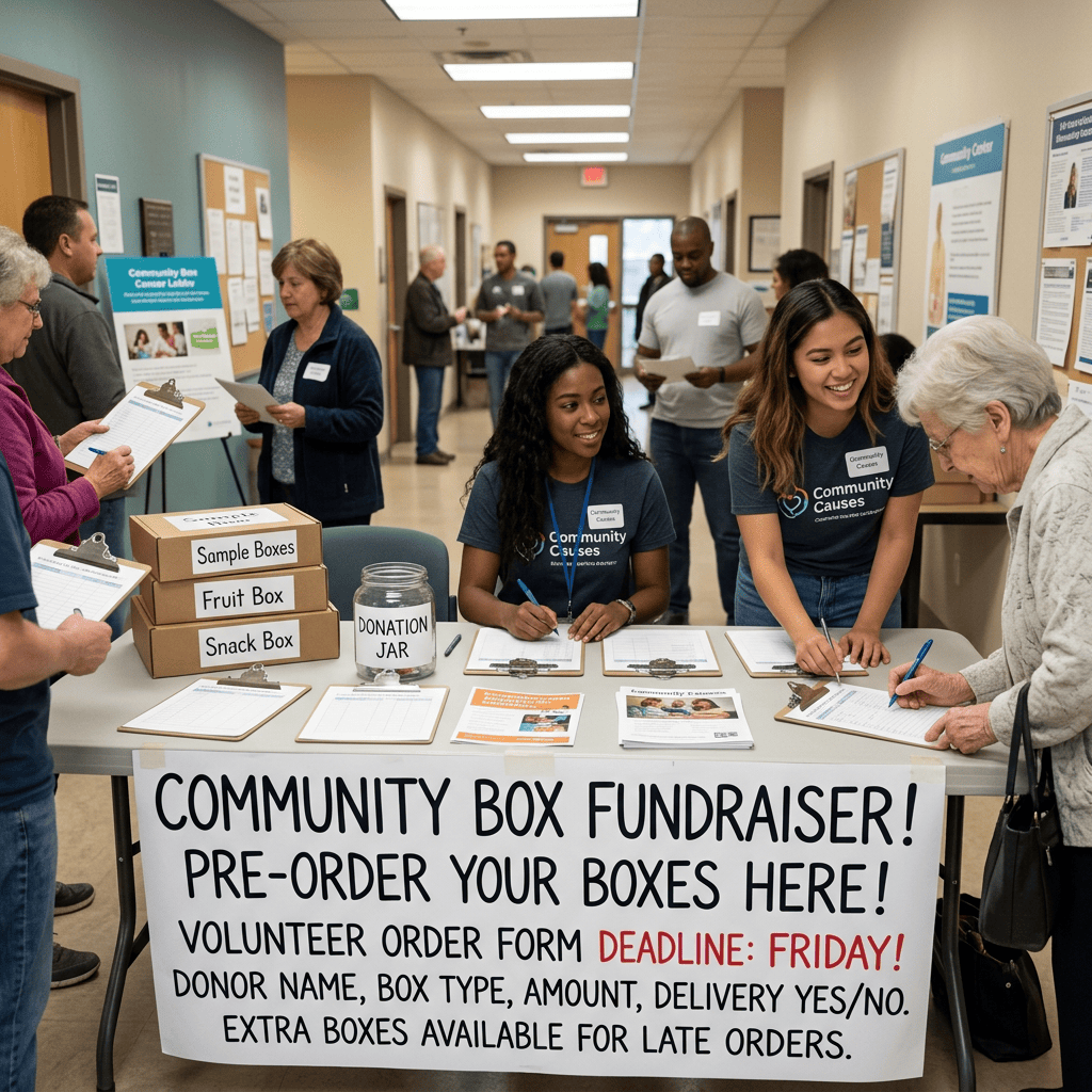 Candy fundraiser pre-order planning